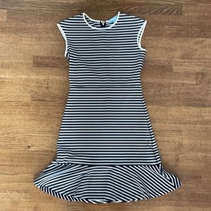 Draper James Blue and White Stripe Dress